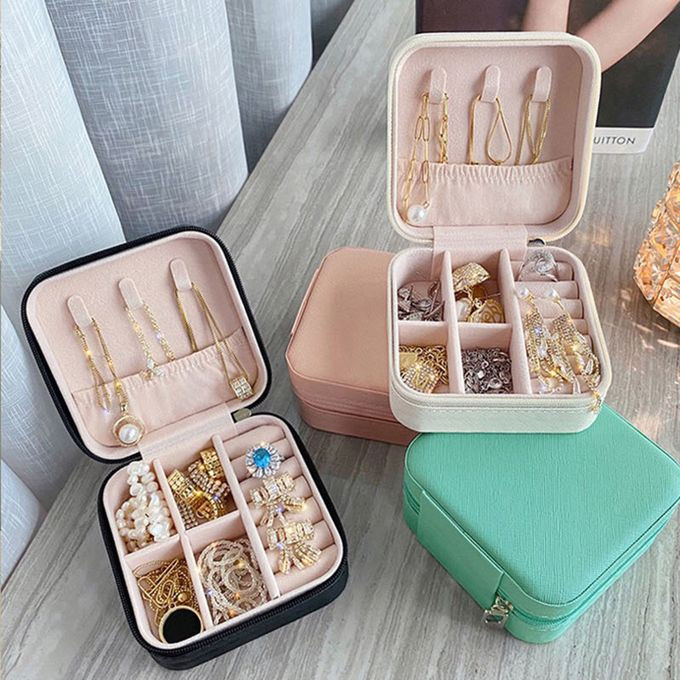 Jewelry Box Jewelries Storage Case PU Leather Organizer - 10*10*5CM