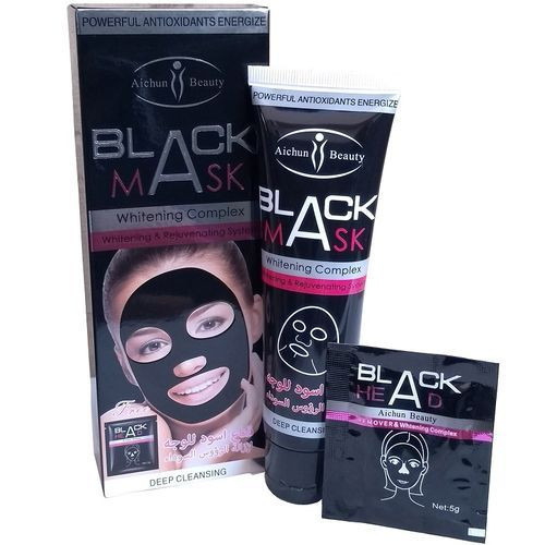Aichun Beauty Black Facial Mask Whitening Complex + Free Black Head