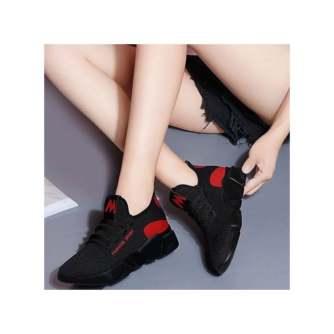Women's Sports Shoes Women's Shoes - Black Red