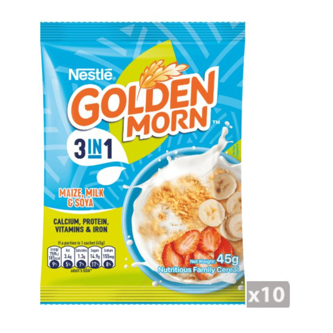 Nestle Golden morn 3in1 45g x 10